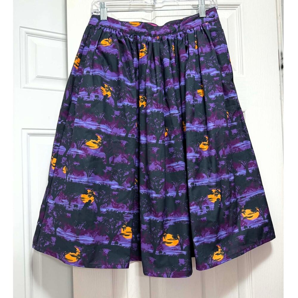 Unique Vintage x Universal Monsters Medium (M 6-8) Wolfman Retro Swing Skirt
